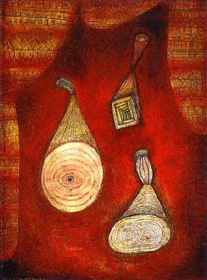 Oil and watercolor on cadboard, Paul Klee